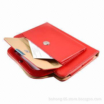Case for iPad mini, made of PU, file-inclusive holster, various colors available